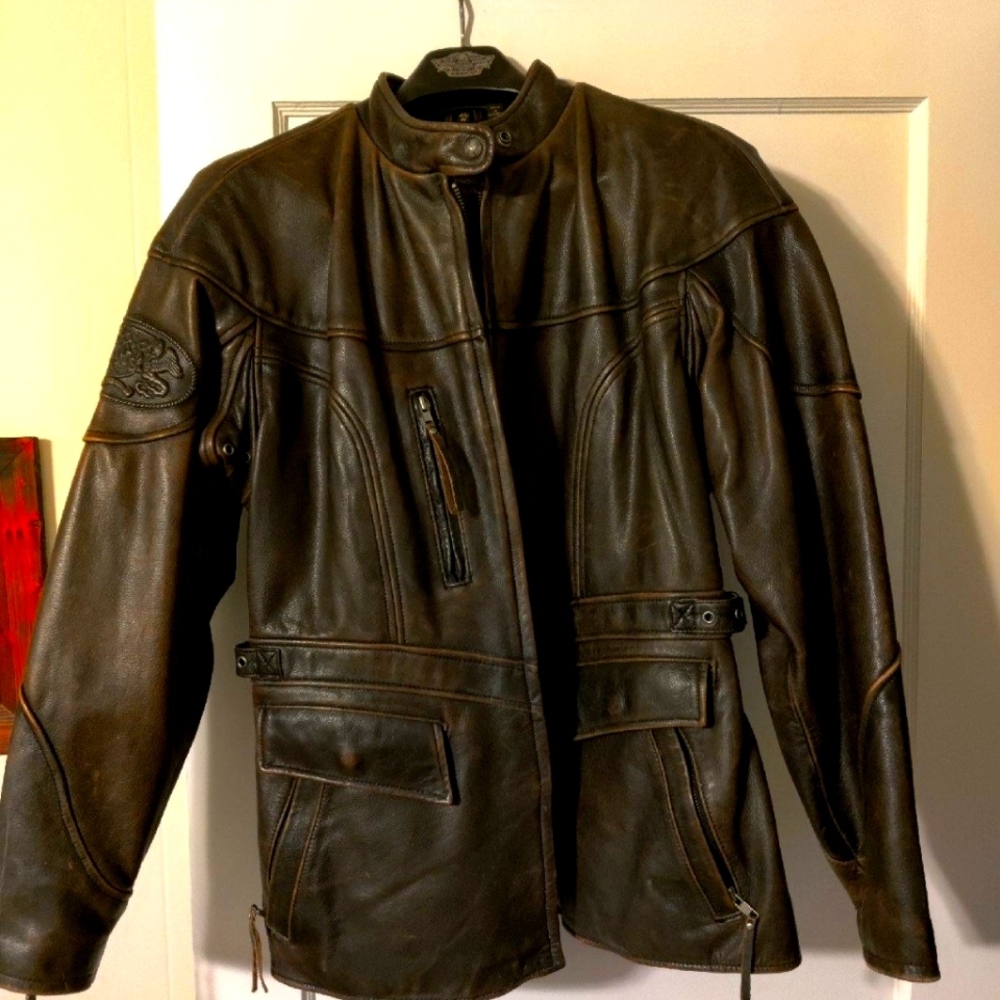 Classic Women's Harley Davidson Motorcycle Coat